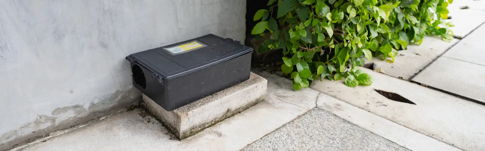 Rodent trap outside of Eureka commercial business