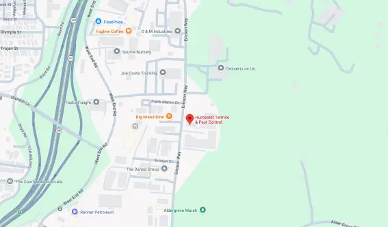 Humboldt Termite & Pest Control map location at 5440 Ericson Way, Arcata, CA 95521